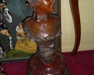 Bronze Bust by Georges van der Straeten