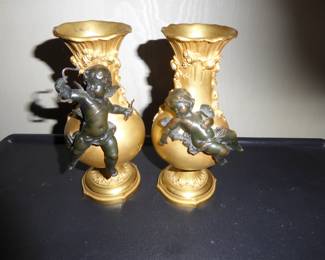 Bronze urns by Marcel Debut