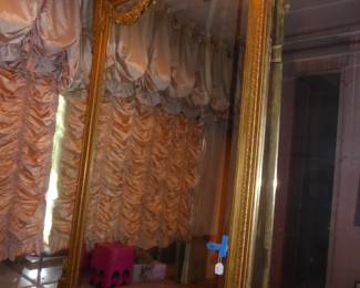 Large gilded mirror