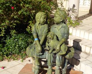 Sweet outdoor bronze sculpture by Jim Davidson