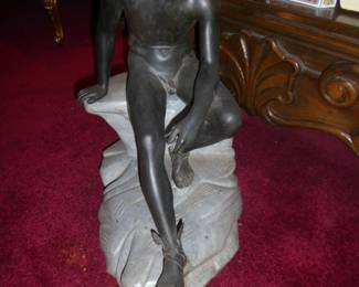 "Seated Hermes" Bronze