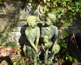 Sweet outdoor bronze sculpture by Jim Davidson