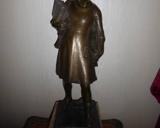 Bronze  "The Bookworm" by Victor Heinrich Seifert