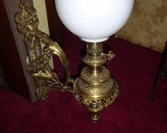 One of a pair of large bronze sconces