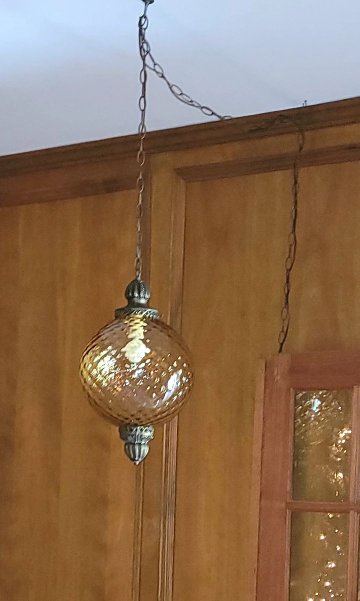 MID CENTURY SWAG LAMP