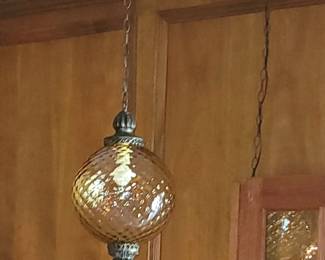 MID CENTURY SWAG LAMP
