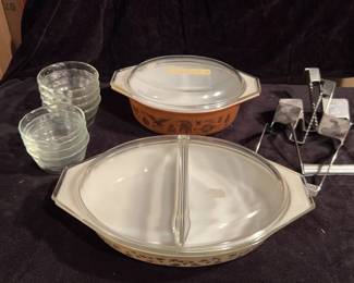 Vintage Pyrex Early American, Golden Acorn More