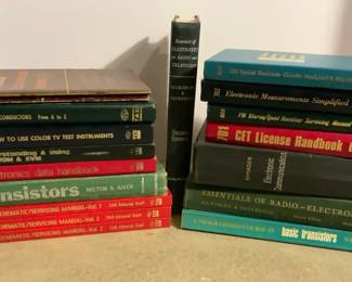 Books for Evaluating Repairing TVs  Radios
