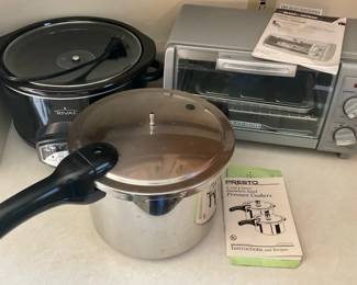 Black Decker Toaster Oven, Presto Pressure Cooker  Rival Slow Cooker