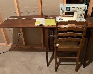 Nonworking Singer Sewing Machine, Desk  More
