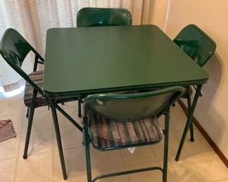 Samsonite Card Table 4 Chairs