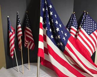Lot of American Flags