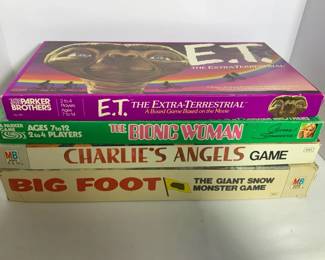 Vintage Board Games incl. E.T. Bigfoot