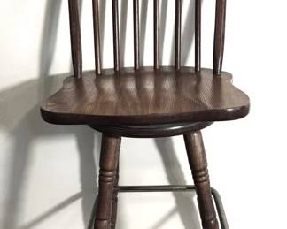 WindsorStyle Swivel Bar Stool