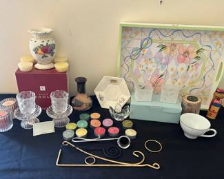 HandCrafted Glassware, Wax Warmer  More 