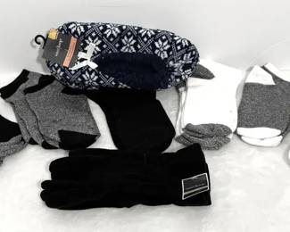 Womens Pair of Slippers, Gloves  Socks