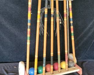 Vintage Croquet Set