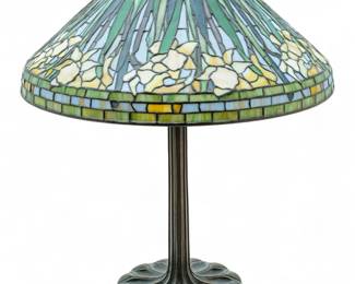 Lot 1
Tiffany Studios (American, 1878-1938) Art Glass Table Lamp 'Daffodil', Dia. 20"