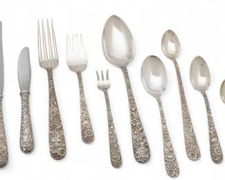 Lot 63
S Kirk & Sons, Sterling Silver for 12 'Repousse', 125 PCS