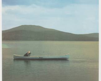 Lot 1056
William Wegman (American, B. 1943) Photo-Silkscreen in Colors on Wove Paper 1991, 'Kennebago', H 26.5" W 22" Frame Size: H 37.5" W 32"