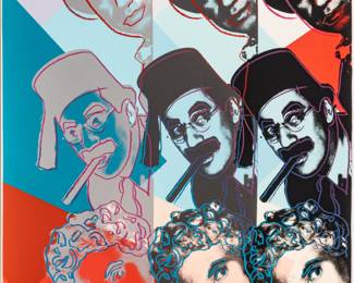 Lot 1048
Andy Warhol (American, 1928-1987) Screenprint in Colors on Lenox Museum Board 1980, 'The Marx Brothers