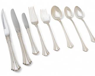 Lot 66
Reed And Barton (American) "18th Century," Pattern Sterling Silver Flatware 10 PCS