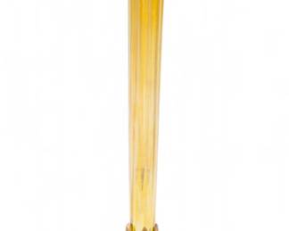 Lot 35
Louis C Tiffany Furnaces Inc. #159 Bronze And Favrile Glass Vase 1920, H 12" Dia. 4"