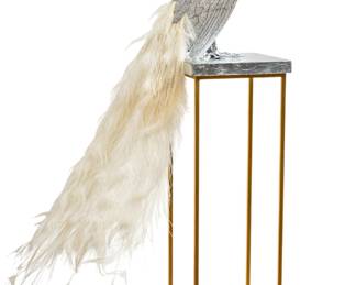 Lot 27
Clarita Brinkerhoff (Colombian, B. 1966) for Swarovski (Co.) (AUSTRIAN, ESTABLISHED 1895) Monumental Peacock Sculpture 'Homage to Hera 'Albino' Lookin