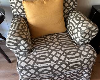 Custom covered armchair