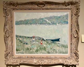 Andre Gisson oil painting on canvas