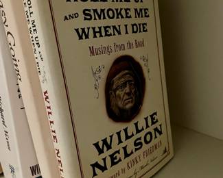Willie Nelson signed book.