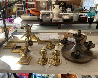 Light fixtures, sconces with crystals removed from a late Victorian, early deco coastal mansion in Gonzales Texas. (these will be hung in the garage.