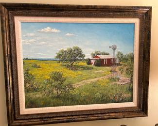 Juanita Altman (Texas, 1921- 2008) Texas Landscape (Austin, San Antonio, Gonzales)