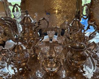 Birmingham Silver Plate Coffee / Tea Service