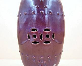 Chinese Oxblood Porcelain Garden Seat