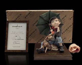 Giuseppe Armani Figurine: Limited Ed. 886/5000 "Awaiting The Rainbow" 1501C With COA And Box