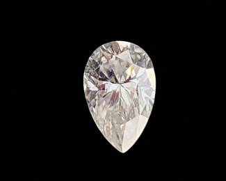 A Fine Lab Grown Pear Brilliant Diamond W/ AGL REPORT NO RESERVE