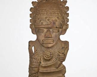 African Tribal Warrior Handmade Hammered Copper