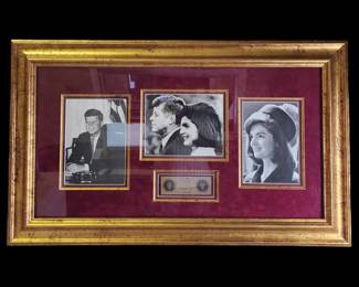 John F Kennedy & Jacqueline Kennedy Photograph, One Signed by Mrs. Kennedy (NO COA)