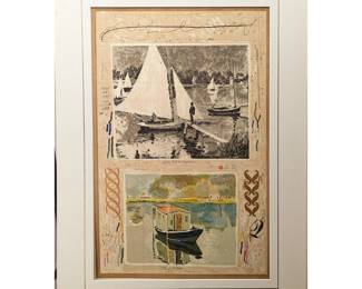 Limited Ed. 16/300 Pencil Signed Michael Eisemann Abstract Lithograph