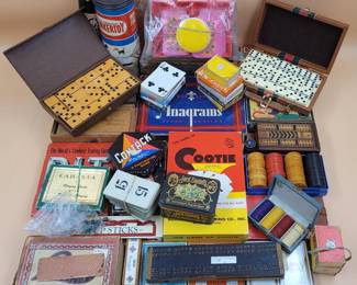 Lot Of Vintage And Antique Games