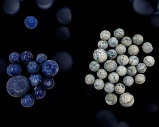 Large Lot Of Antique Bennington / Crockery Marbles, 41 Marbles Total