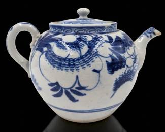 Chinese Blue And White Porcelain Teapot