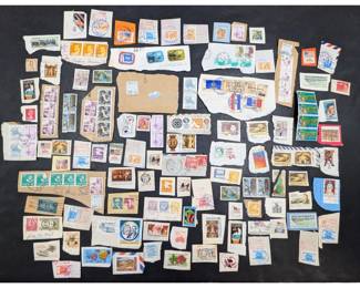 A Collection Of Used International Stamps