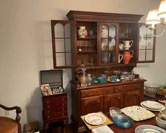 Hutch , lots of nice pitchers , depression glass…