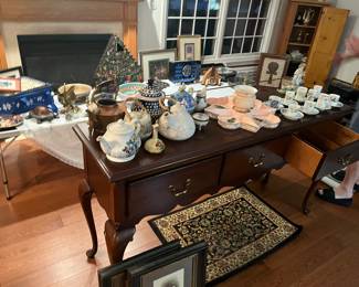 Lexington side board , cherry … small tea cups , tea pots …