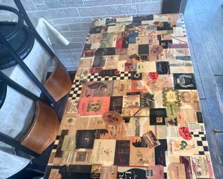 Wine Bottle Labels Table- $