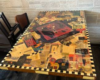 Wine Label Table-