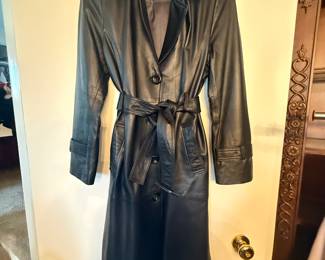 Leather Trench Coat