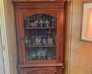 Superb Cherry Corner Cupboard